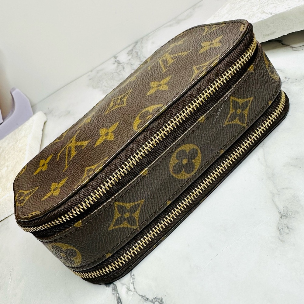 EUC Vintage Louis Vuitton Monogram Trousse Brush PM Cosmetic Pouch - Picture 5 of 17